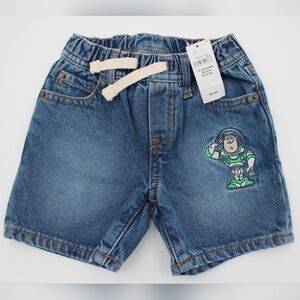 NWT Baby GAP × Disney Toy Story Denim Shorts – 12–18M
